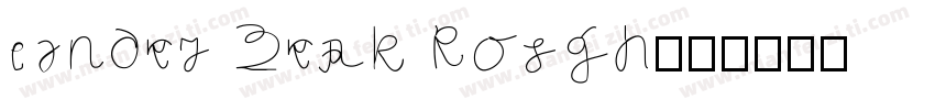 Under Weak Rough字体转换